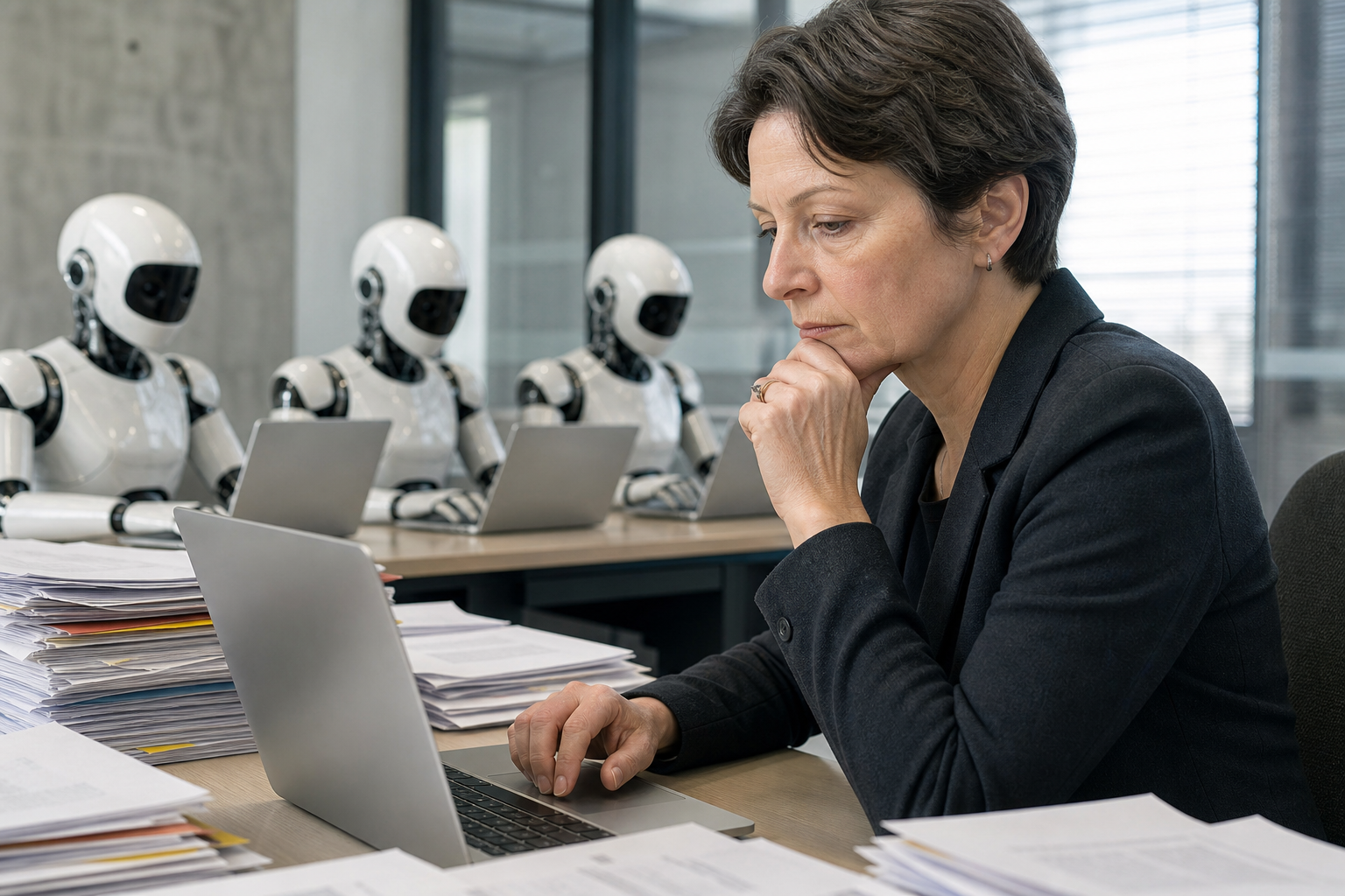 Editorial illustration for "Academic Journals Should Replace Volunteer Peer Review With AI"