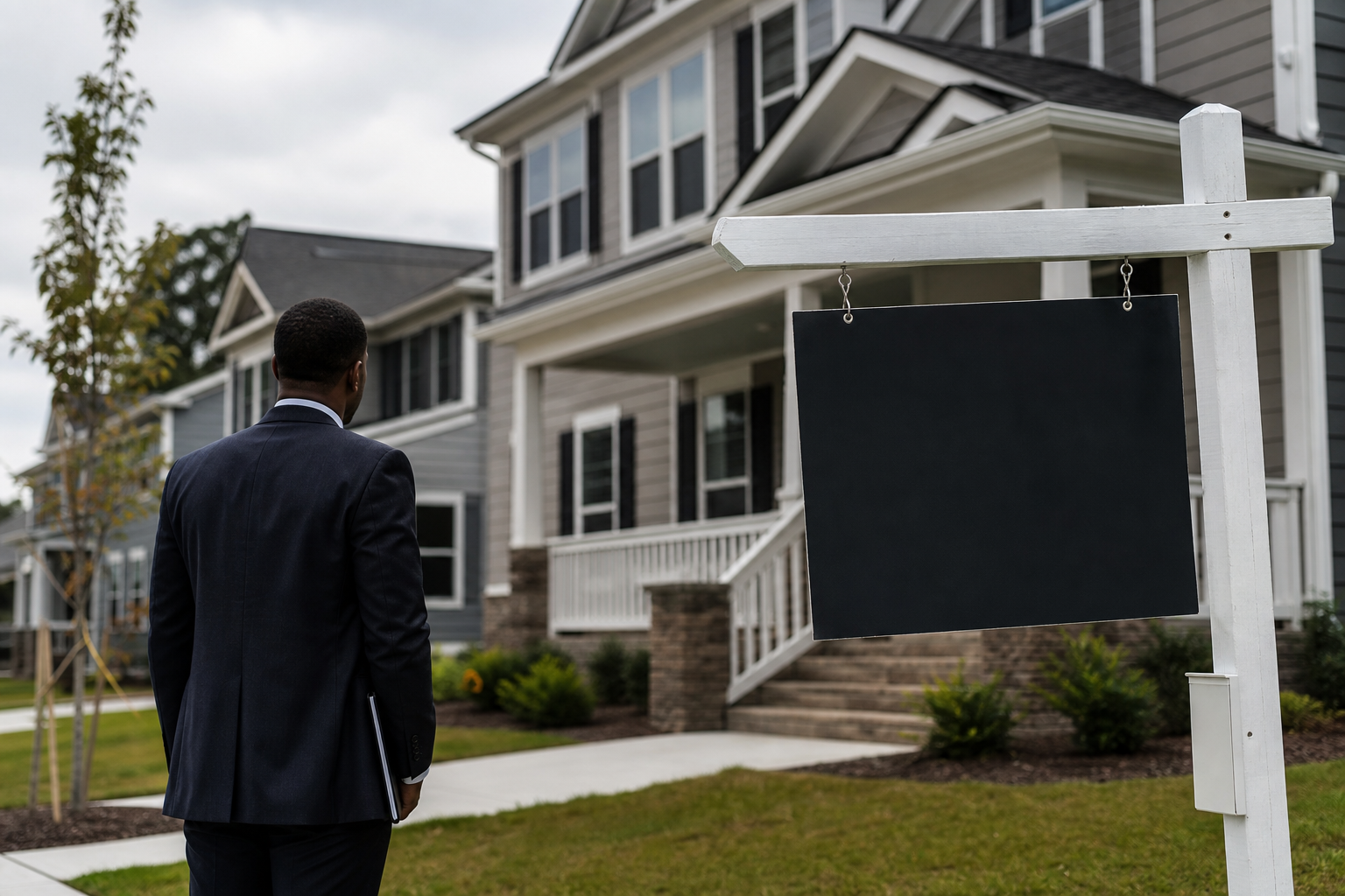 Editorial illustration for "Congress Should Ban Institutional Investors From Buying Single Family Homes"
