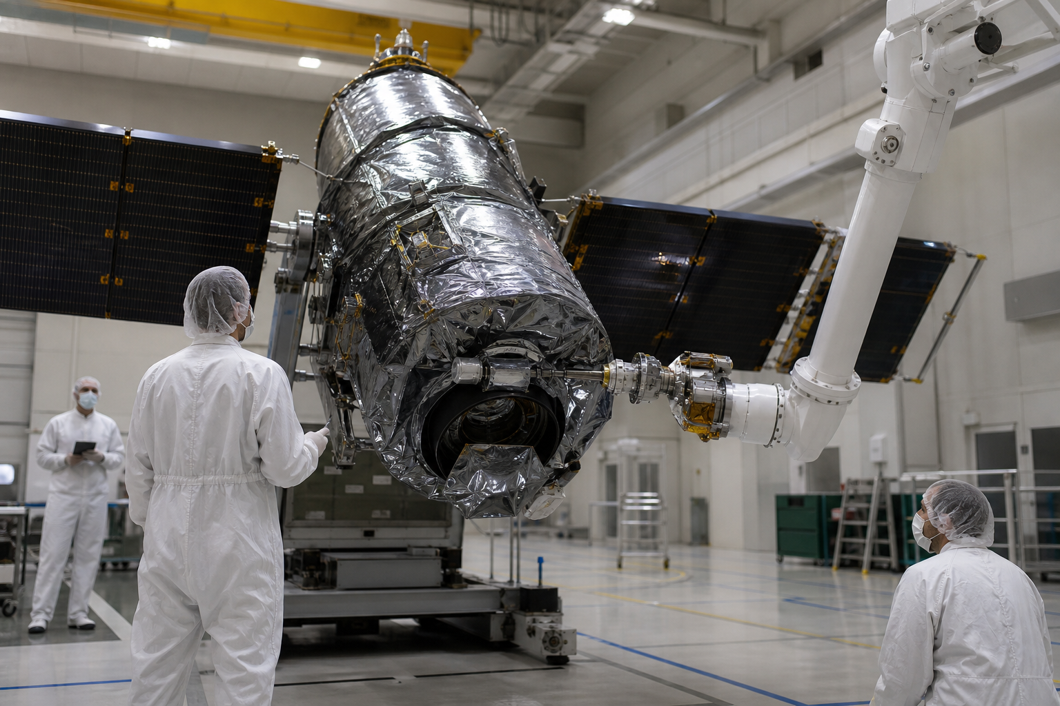 Editorial illustration for "Government Should Rescue Failing Satellites When the Math Works"