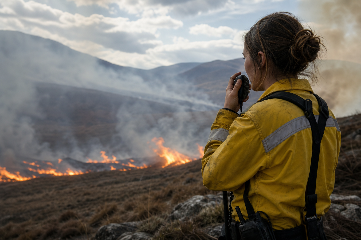 Editorial illustration for "Government wildfire warnings are a basic public safety duty"