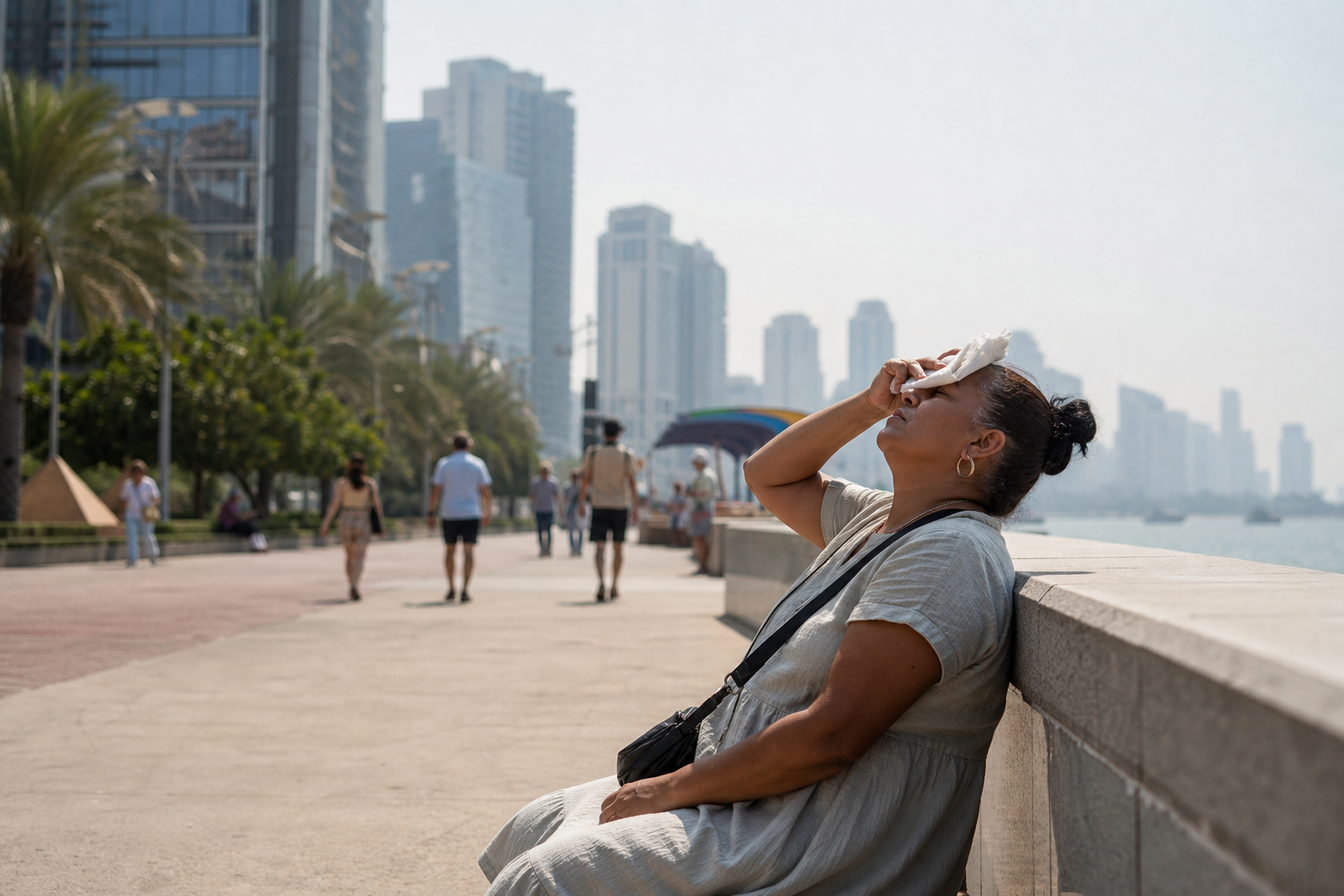 Editorial illustration for "Governments Should Extend Heat Warnings Through Record Heatwaves"