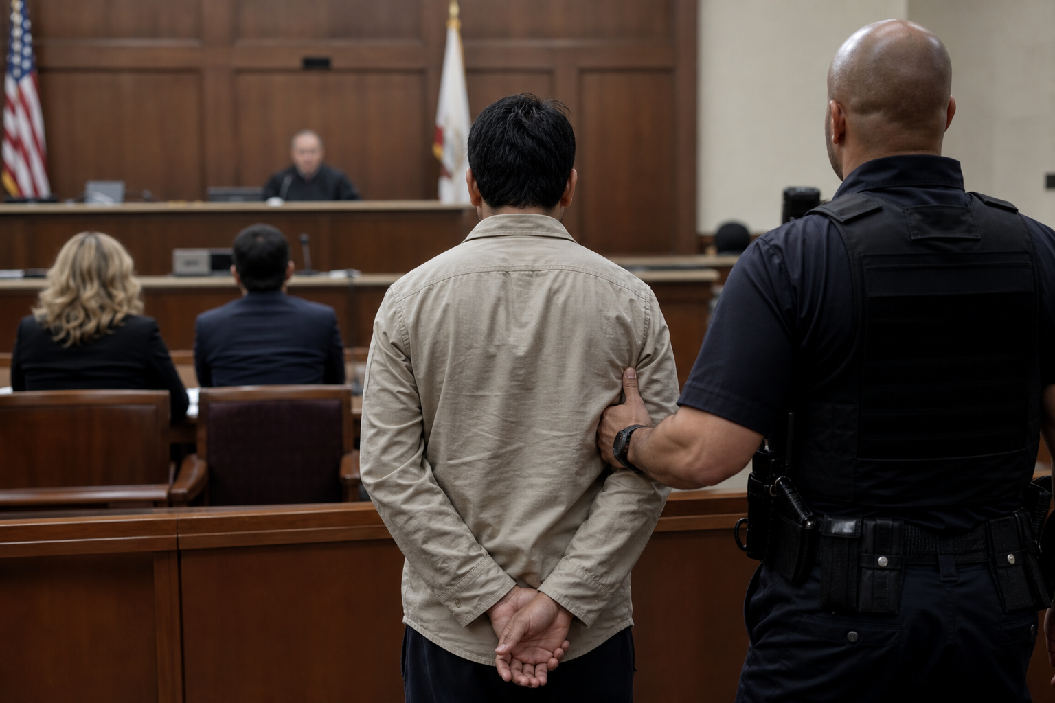Editorial illustration for "Green Card Holders Need Due Process, Not Second Class Justice"