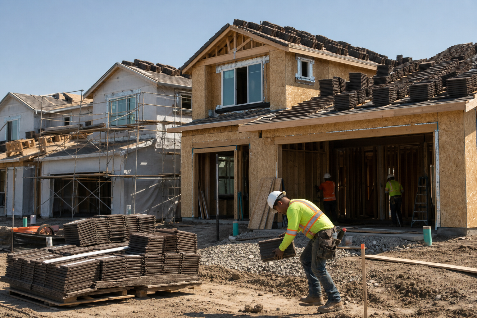 Editorial illustration for "Housing affordability starts with building more homes"
