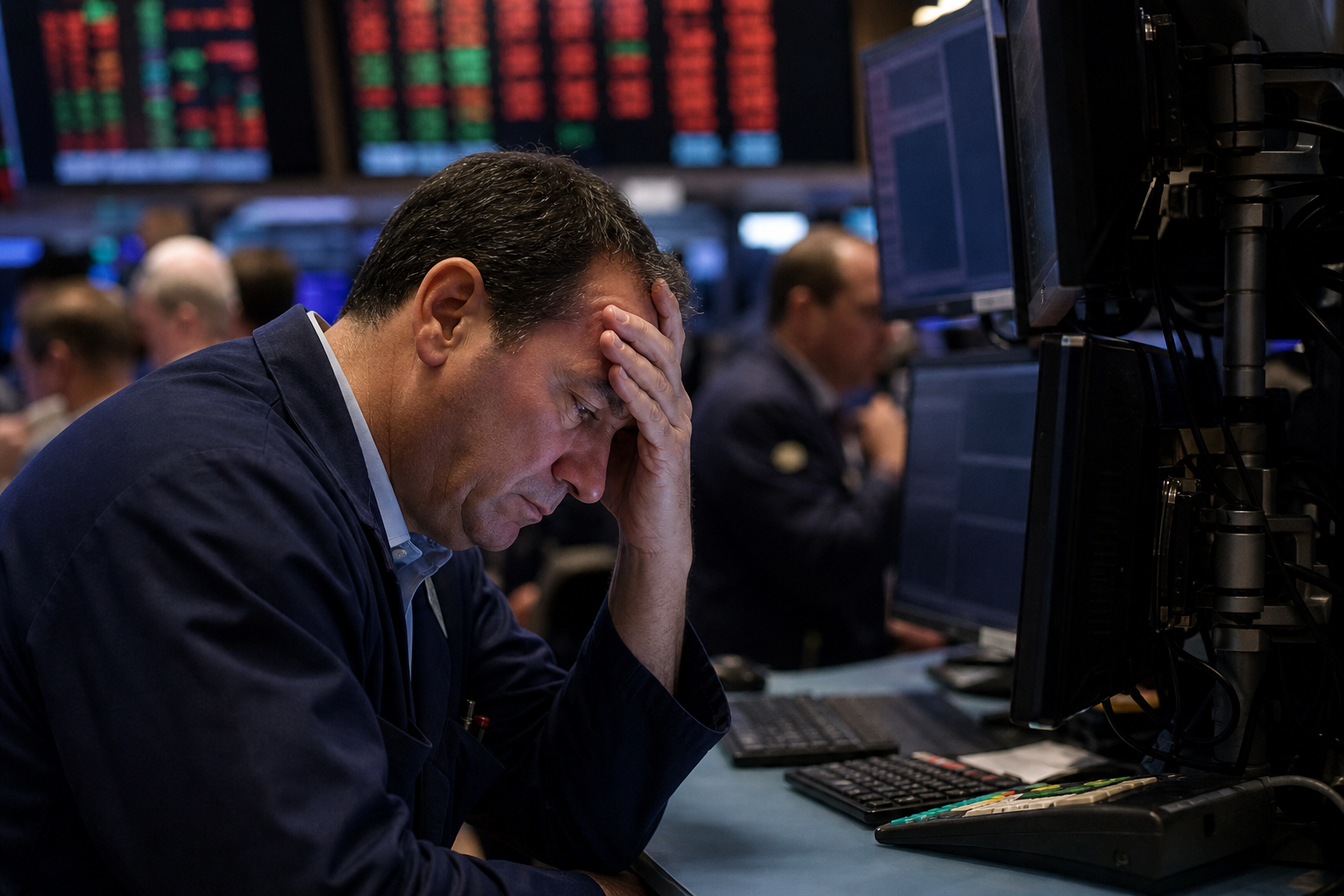 Editorial illustration for "Investors Should Cut Equity Exposure When Dow Beats Nasdaq"