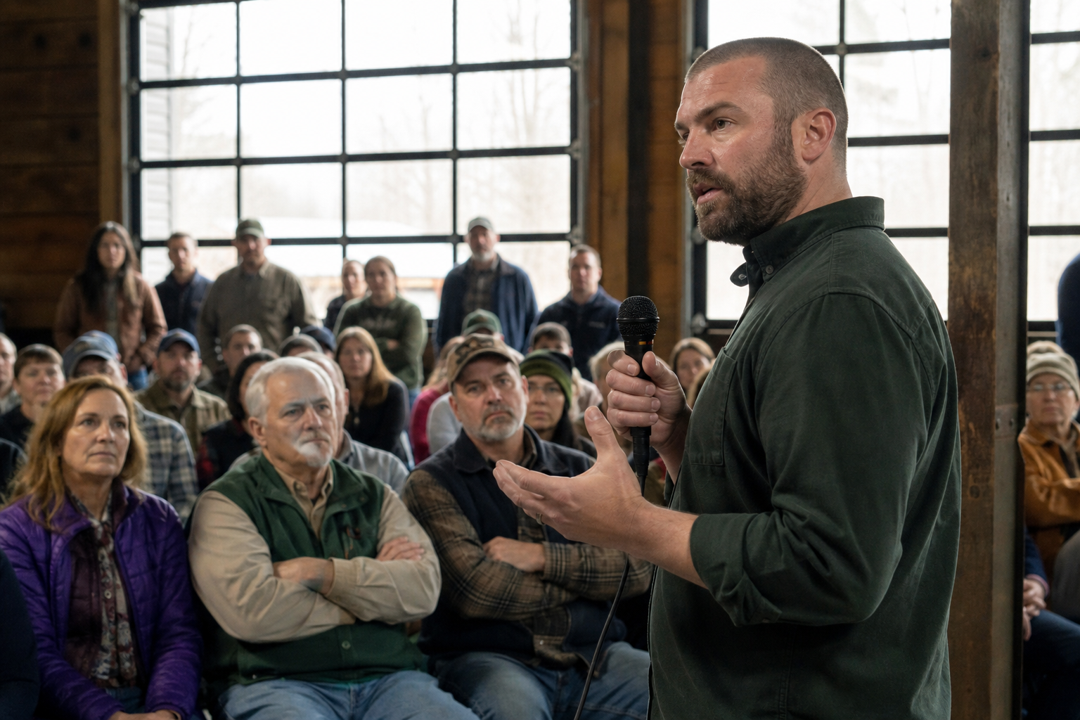 Editorial illustration for "Maine Democrats Should Recruit to Keep Platner Grassroots Support"
