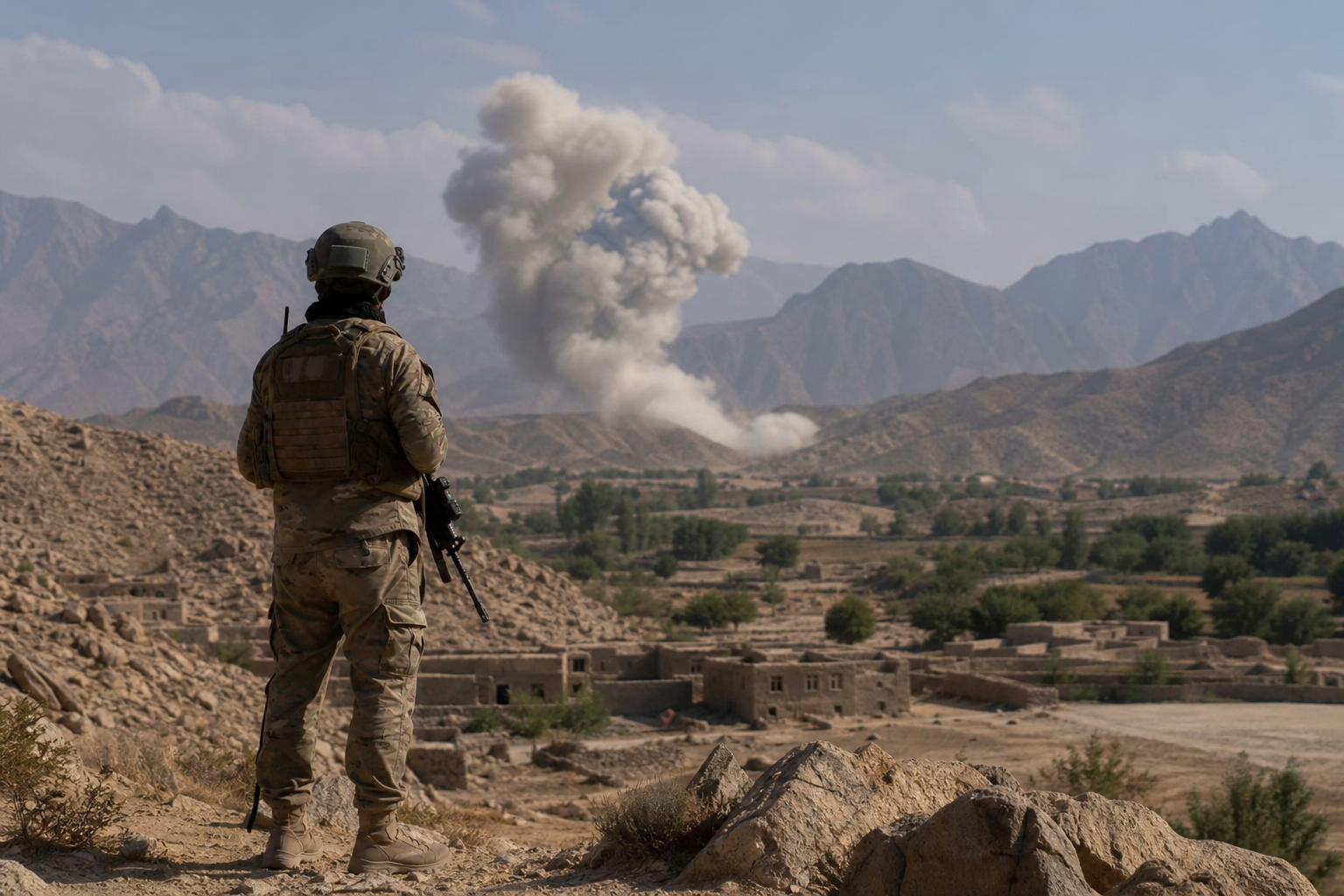 Editorial illustration for "Pakistan Is Justified in Striking Militants Inside Afghanistan"