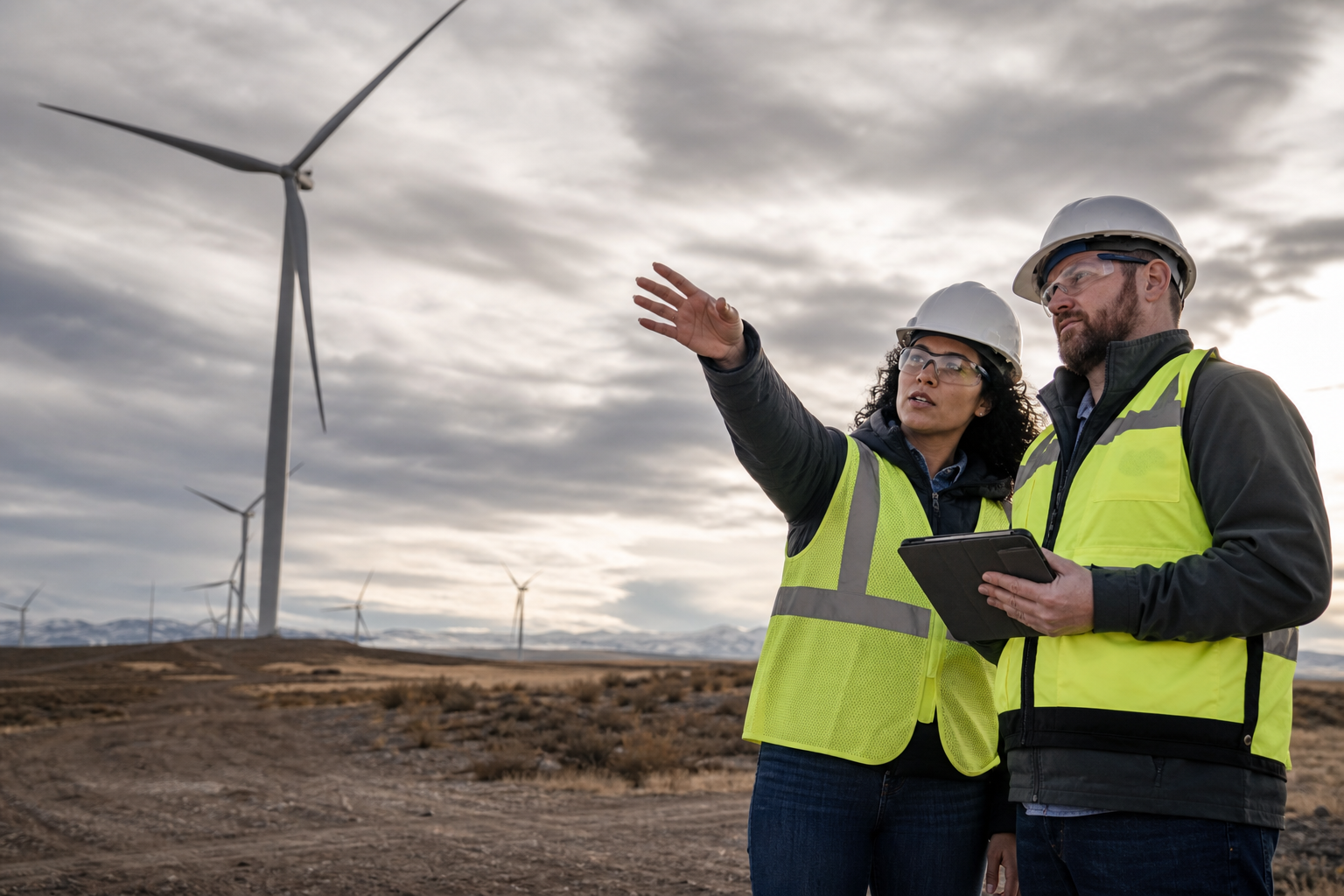 Editorial illustration for "Streamline Renewable Energy Permitting Without Gutting Oversight"