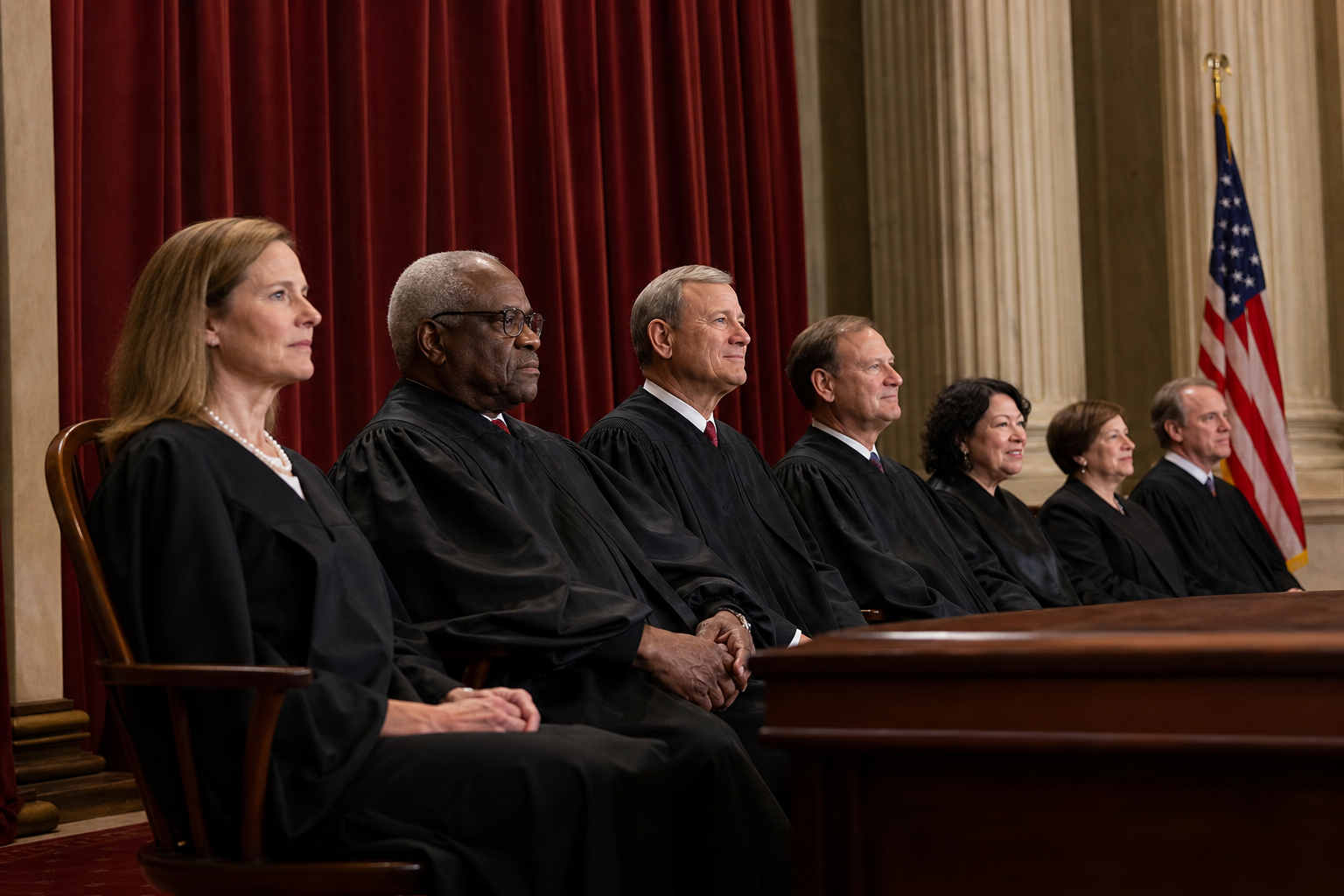 Editorial illustration for "Supreme Court Justices Should Not Be Banned From Book Deals"