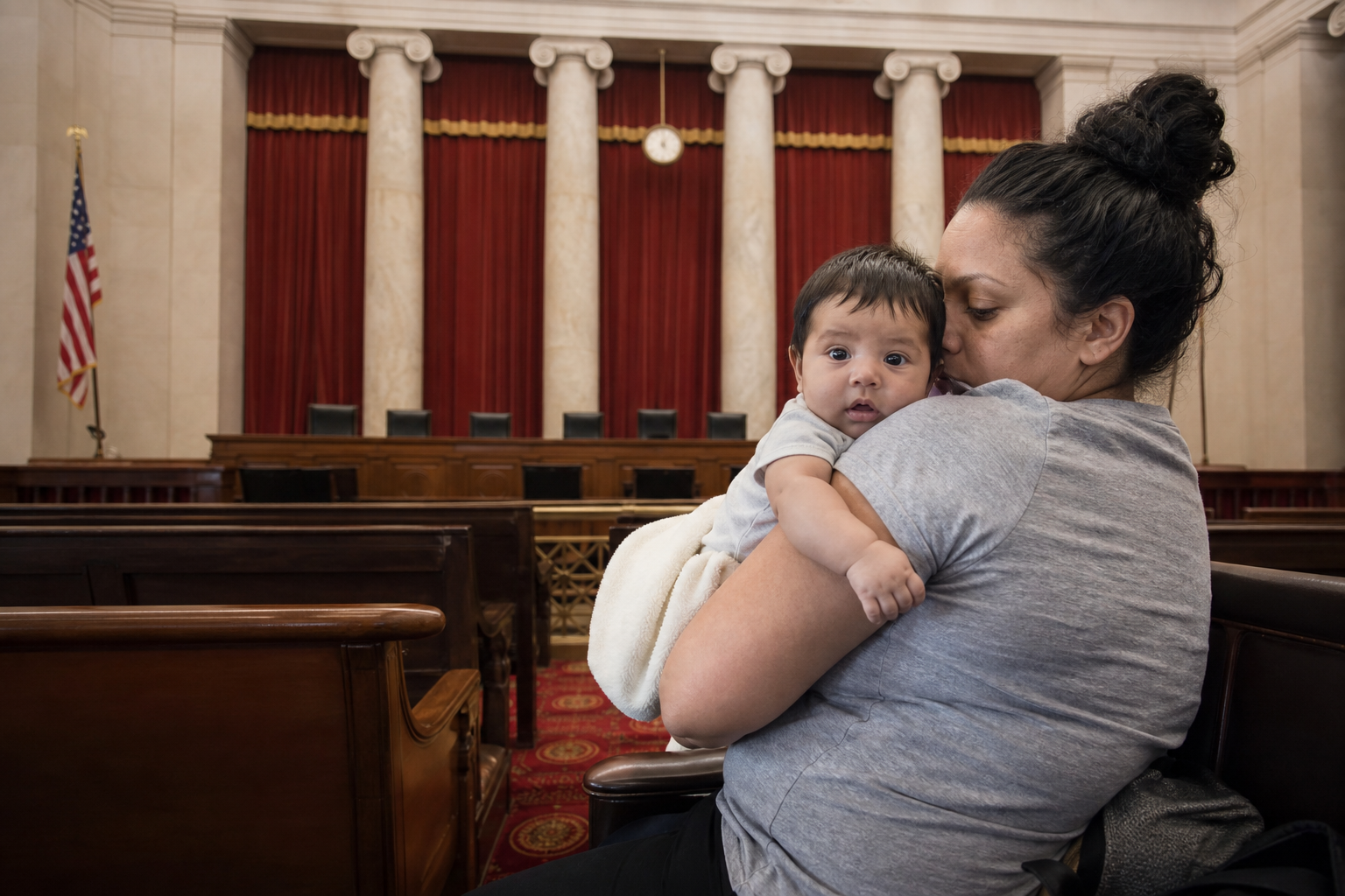 Editorial illustration for "The Supreme Court Should Have Allowed Birthright Citizenship Limits"